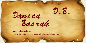 Danica Basrak vizit kartica
